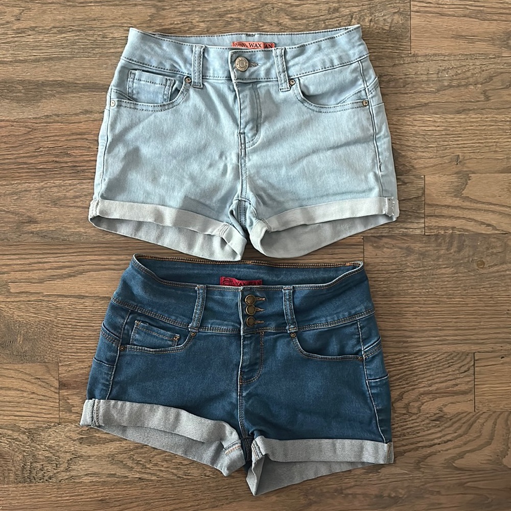 Two Pairs of Shorts by Wax Jeans, size S